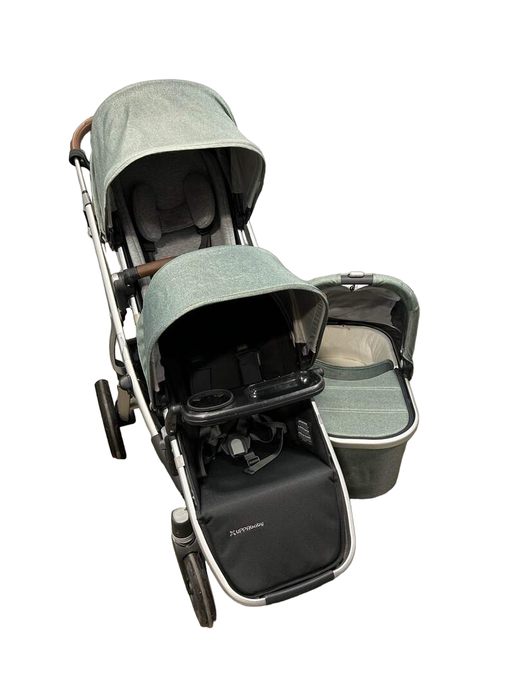 used UPPAbaby VISTA V2 Double Stroller, 2020, Emmett (Green Melange)