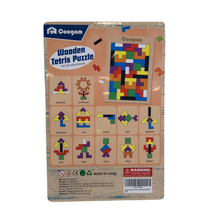 Coogam Wooden Blocks Puzzle