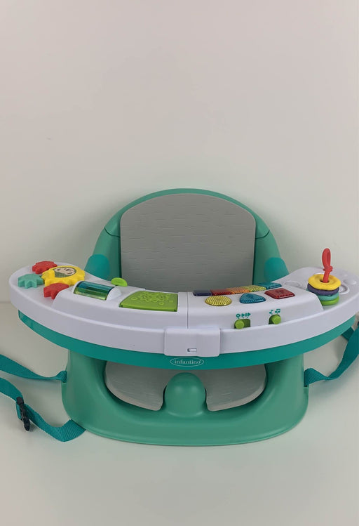 used Infantino Music & Lights 3-in-1 Discovery Booster, Blue/Grey