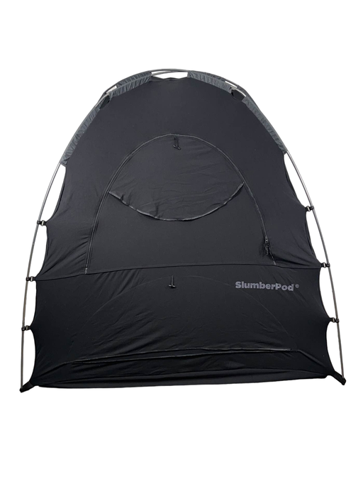 used SlumberPod 3.0 Sleep Canopy with Fan, Black with Gray Accents