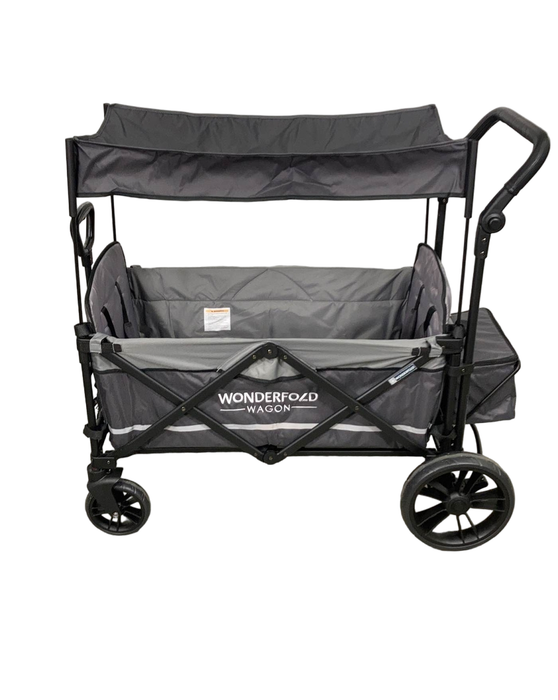 secondhand Wonderfold X2 Push + Pull Double Stroller Wagon, 2022, Stone Gray