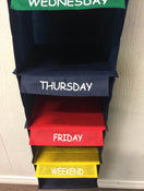 secondhand Day Of The Week Hanging Closet Organizer