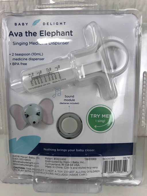 secondhand Baby Delight Ava The Elephant Singing Medicine Dispenser