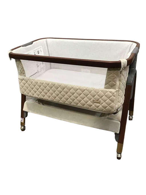 used Tutti Bambini Cozee Luxe Bedside Bassinet, Walnut/Cream