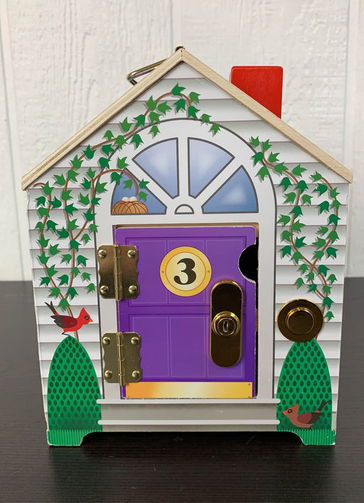 secondhand Melissa & Doug Take-Along Wooden Doorbell Dollhouse