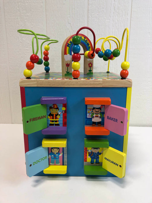 used ALEX Toys Discover My Busy Town Wooden Activity Cube