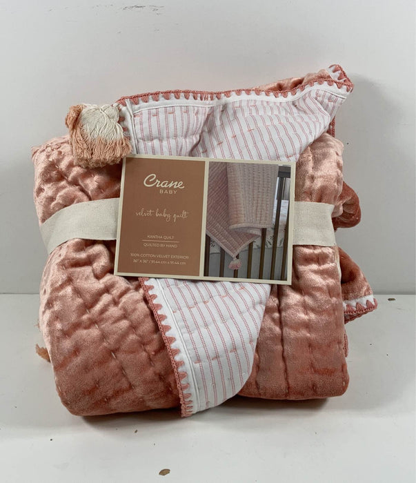 used Crane Baby Quilted Blanket, Parker-HIDDEN PHOTO LOCATION 5/13