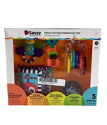 used Sassy Baby's First Developmental Toys Gift Set HIDDEN PHOTO REQ 3.20