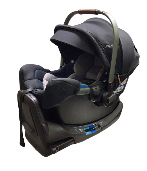 used Nuna PIPA rx Infant Car Seat with RELX Base, 2023, Caviar