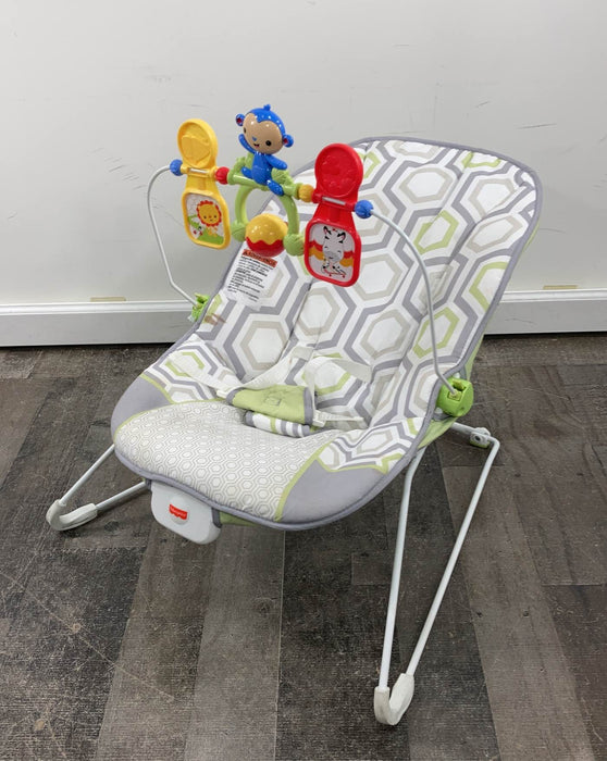 secondhand HIDDEN NEED NEW PHOTOS 9/7 Fisher Price Baby Bouncer, Geo Meadow