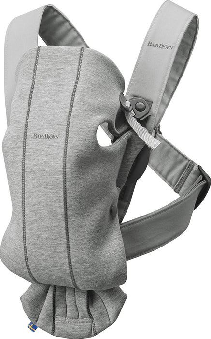 used BabyBjorn Baby Carrier Mini, Light Gray 3D Jersey