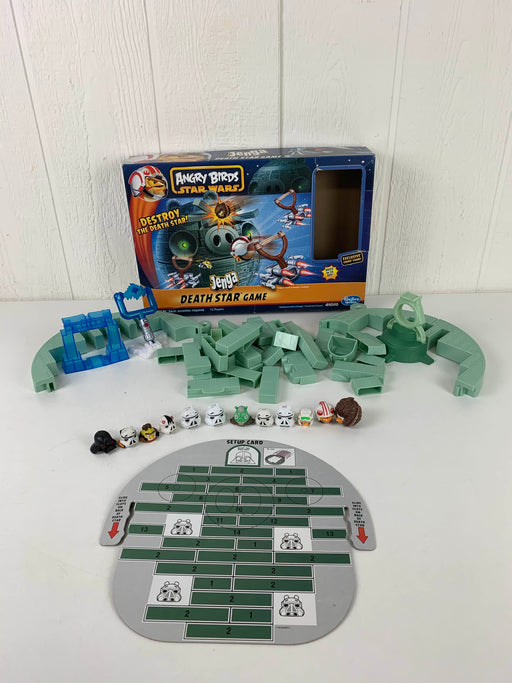 used Hasbro Angry Birds Star Wars Jenga Death Star Game