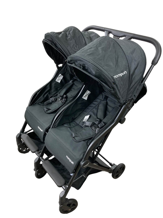 used Mompush Lithe Double Stroller, 2021, Black