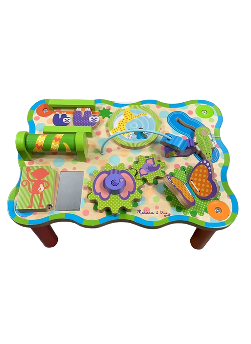 used Melissa & Doug First Play Children’s Jungle Wooden Activity Table