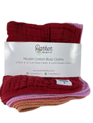 used Parker Baby Co. Muslin Cotton Burp Cloths, 4 Pack, (Rose)