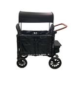 secondhand Wonderfold W2 Luxe Multifunctional Double Stroller Wagon, 2021, Volcanic Black