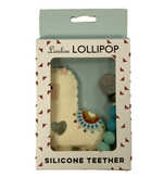 used LouLou Lollipop Silicone Teether, Llama