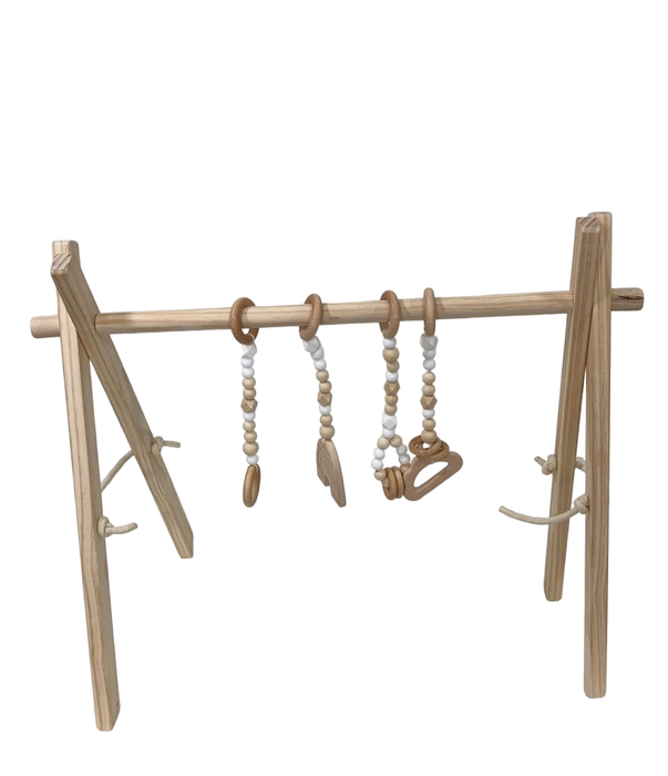 used Poppyseed Play Wooden Baby Gym