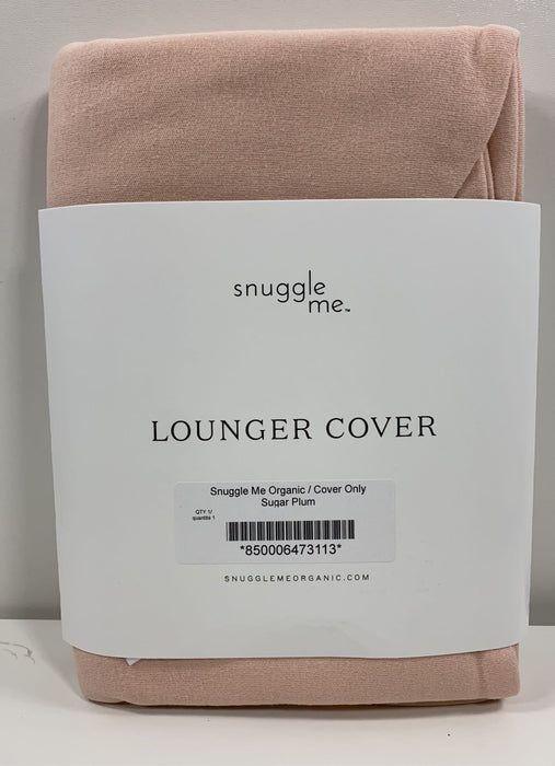 used Snuggle Me Organic Sensory Infant Lounger Cover, Sugar Plum