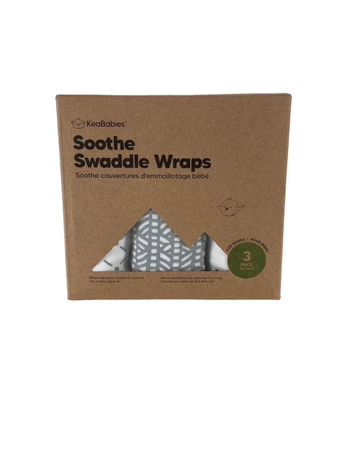 used KeaBabies Soothe Swaddle Wraps 3 Pack, Nordic