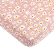 used Babyletto Muslin Mini Crib Sheet, Daisy