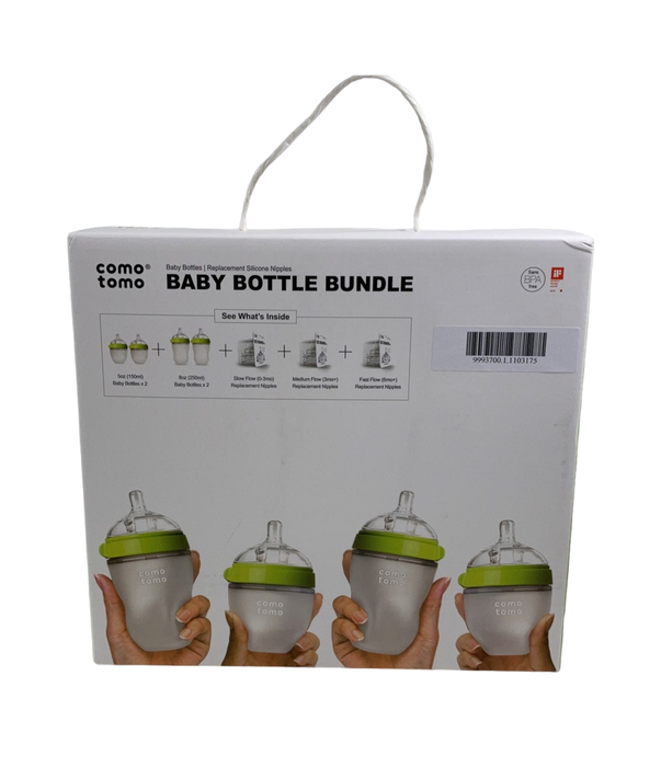 Comotomo Baby Bottle Bundle Gift Set, Green