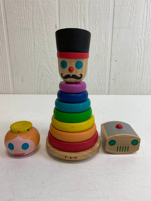 used FAO Schwarz Wooden Stacker Toy