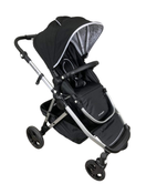 used Mockingbird Single to Double Stroller, 2022, Silver with Black Leather, Black , Watercolor Drops