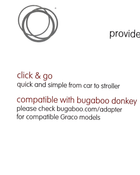 secondhand Bugaboo Donkey Mono And Duo Adapter For Graco Car Seats