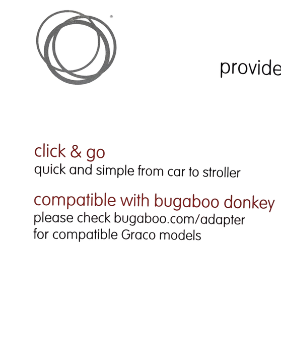 secondhand Bugaboo Donkey Mono And Duo Adapter For Graco Car Seats