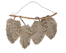 used Crane Baby Leaf Wall Decor