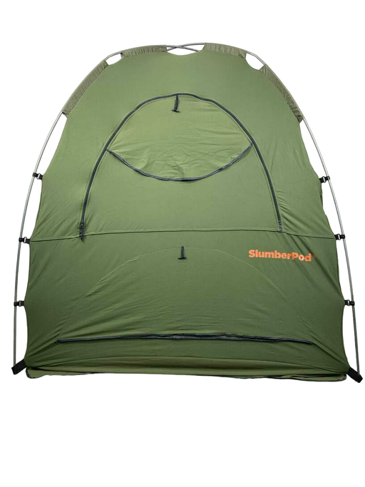 used SlumberPod 2.0 Sleep Canopy, Olive/Orange