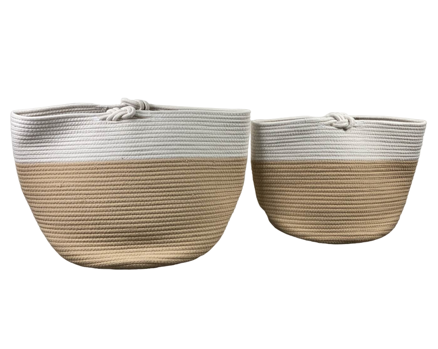 used Sprucely Nesting Rope Baskets Set Of 2