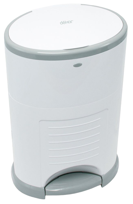 used Diaper Dekor Classic Diaper Pail, White