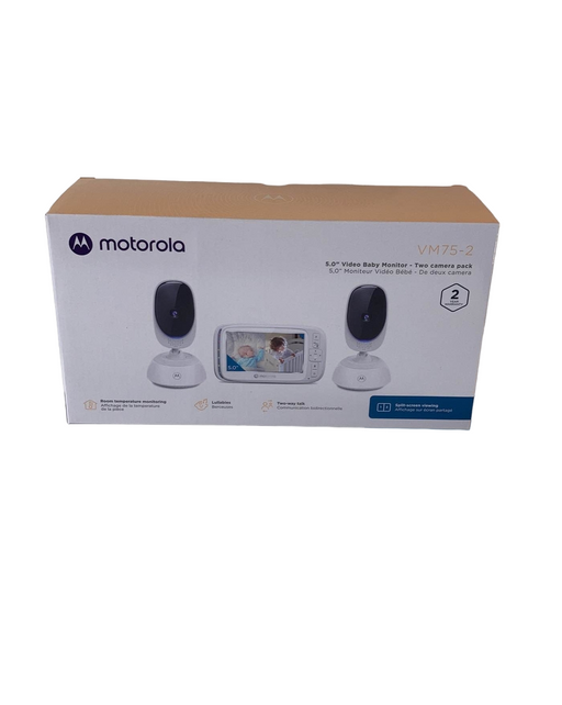 used Motorola VM75-2 5” Video Baby Monitor 2-Pack