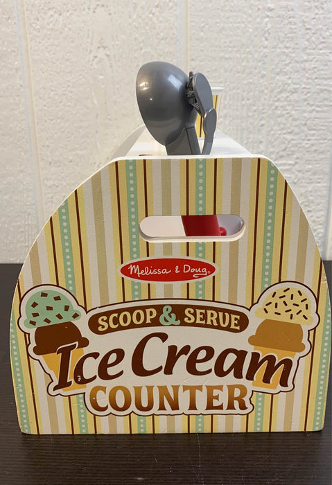 used Melissa & Doug Wooden Scoop & Serve Ice Cream Counter