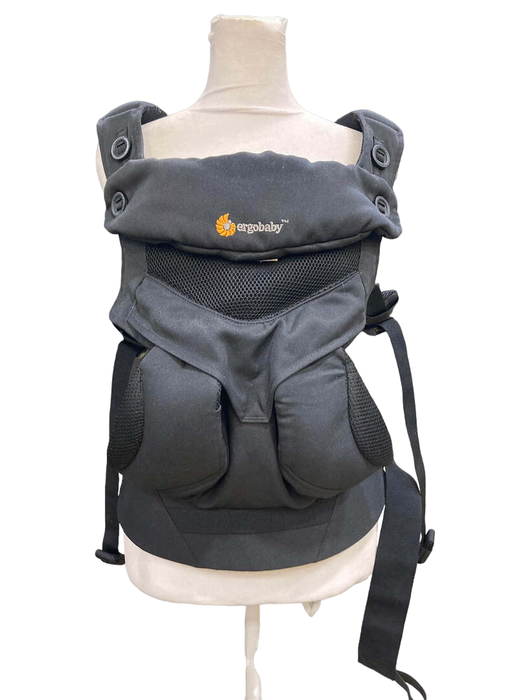 secondhand Ergobaby Four Position 360 Baby Carrier, Pure Black