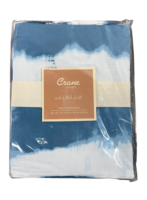 used Crane Baby Crib Fitted Sheet, Capsian Tie Dye