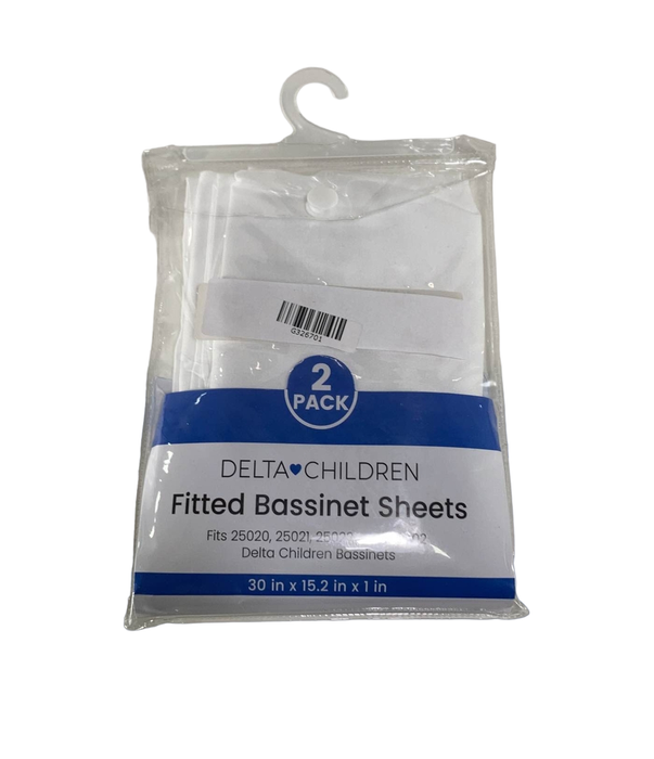 used Delta Children Bassinet Sheets, 2 Pack