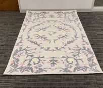 used Delta Children Hand-Tufted Wool Rug, Floral Garden Area Rug