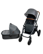 used UPPAbaby VISTA V2 Stroller, Bassinet and Frame Only, Greyson (Charcoal Melange), 2022 HIDDEN PHOTO REQ 3.20