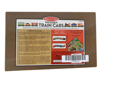 secondhand Melissa & Doug Wooden Train Cars