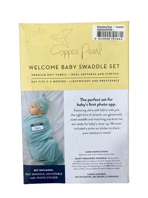 secondhand Copper Pearl Welcome Baby Set, Camel