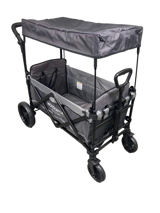 used Wonderfold X2 Push + Pull Double Stroller Wagon, 2021, Stone Gray