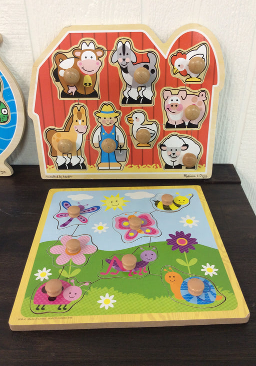 secondhand BUNDLE Wooden Puzzles And Toy