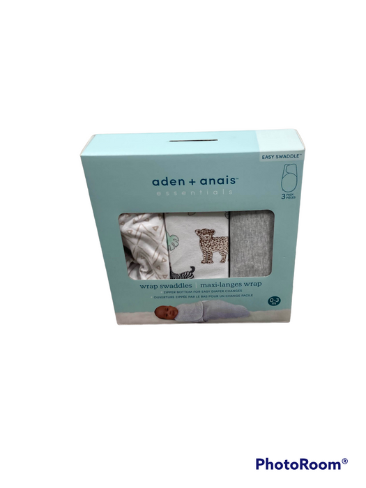 Aden + Anais Essentials Easy Wrap Swaddle 3 Pack, Toile, Small (0-3 Months)