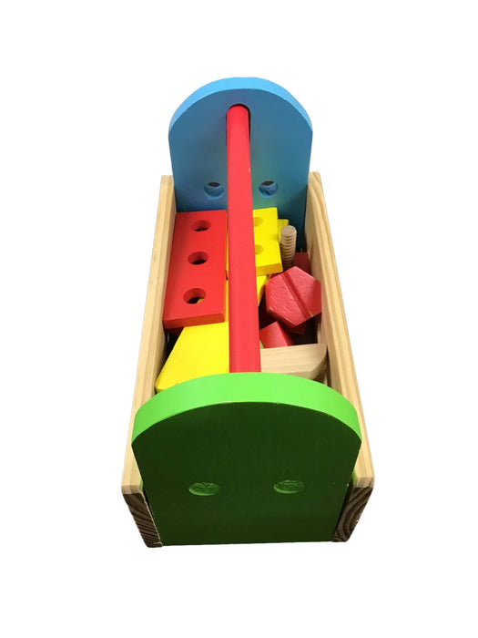 secondhand Melissa & Doug Take-Along Tool Kit Wooden Toy