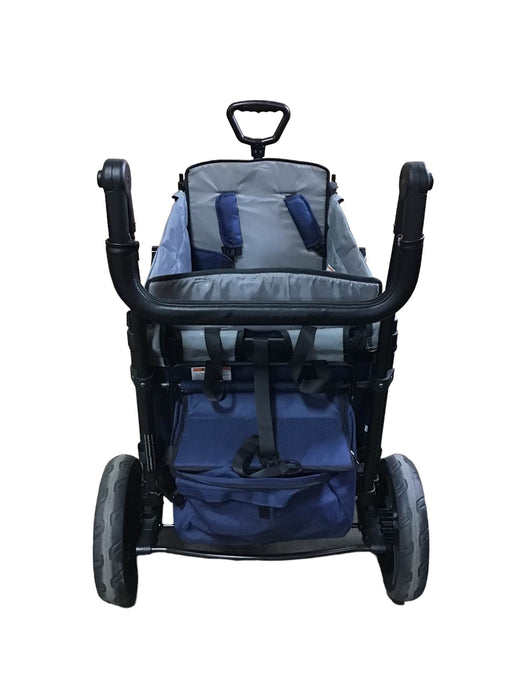 used Wonderfold X2 Push + Pull Double Stroller Wagon, Navy, 2019