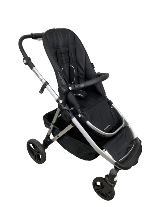 used Mockingbird Single to Double Stroller, 2022, Silver with Black Leather