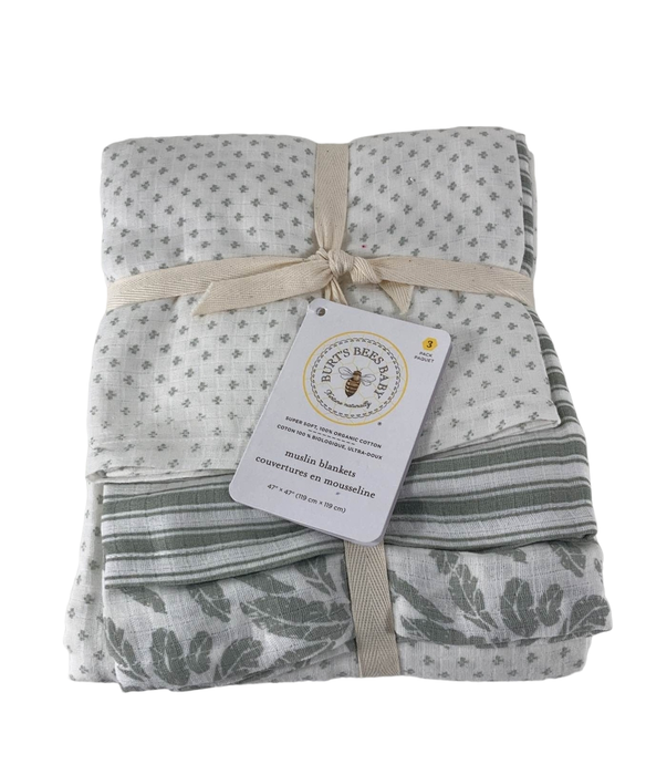 used Burt's Bees Baby Muslin Blankets